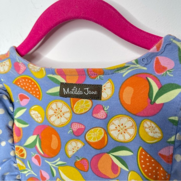 Matilda Jane Colorful Fruit Romper Sleeveless Size 8 - Picture 5 of 7